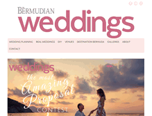 Tablet Screenshot of bermudianweddings.com